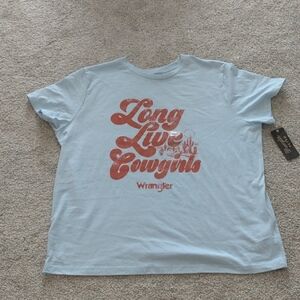 Wrangler 'Long Live Cowgirl' T Shirt.